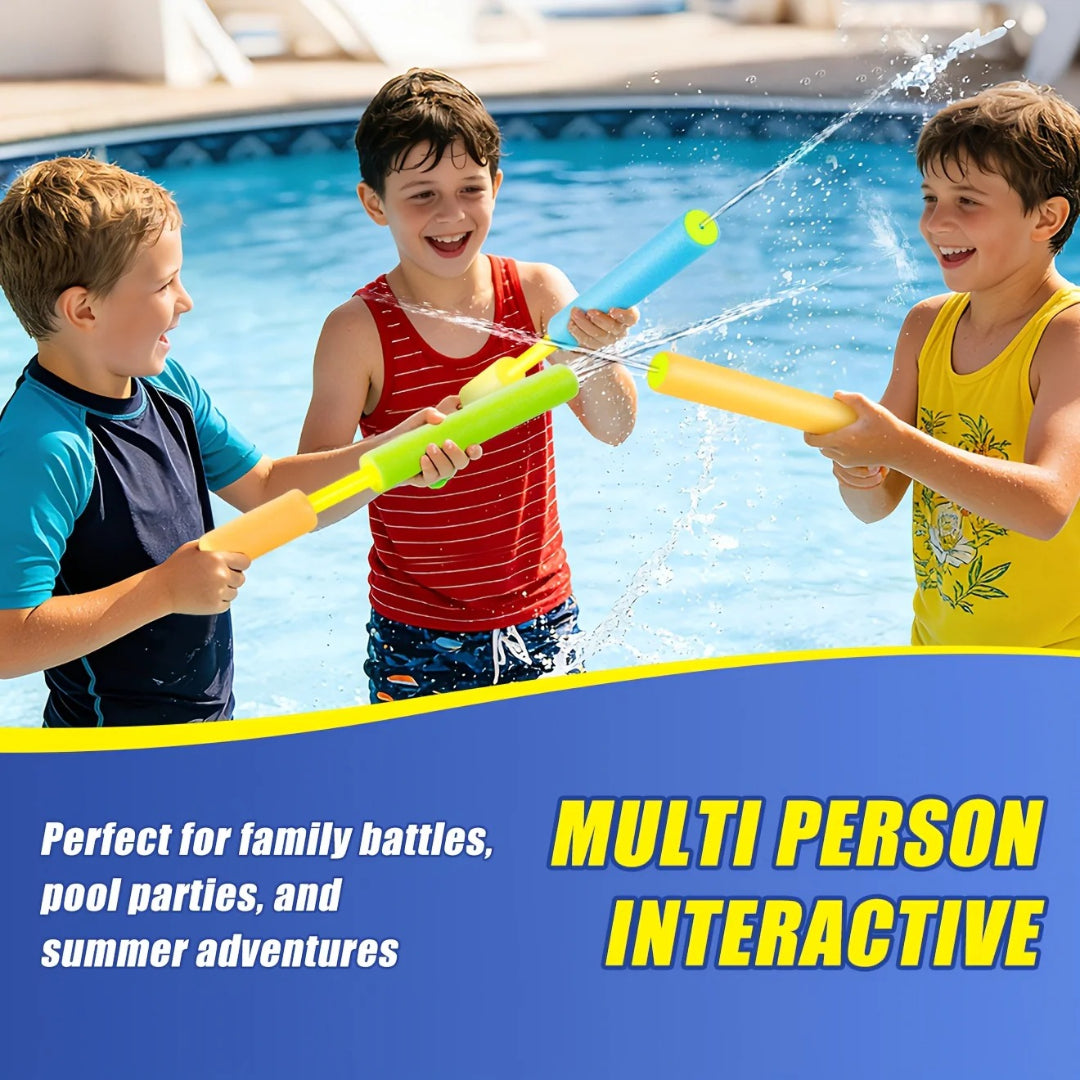 Outdoor Water Fun Sprinkler Set with 4 Expandable Tubes
