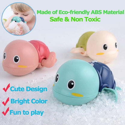 Baby Bath Toys-Wind up Turtle Bathtub Toys