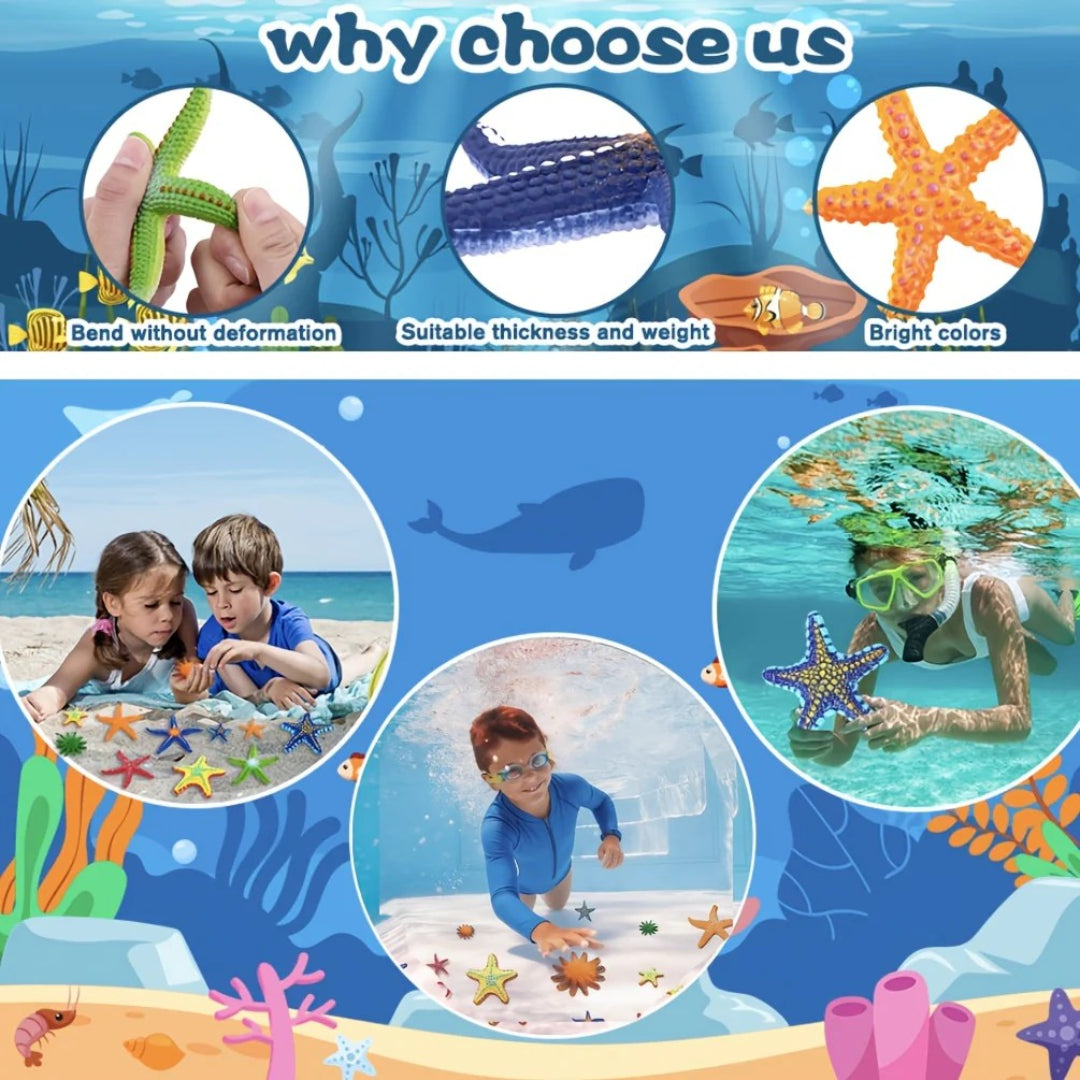 Starfish Beach Toy – Soft PVC Rubber for Pool and Sand Fun