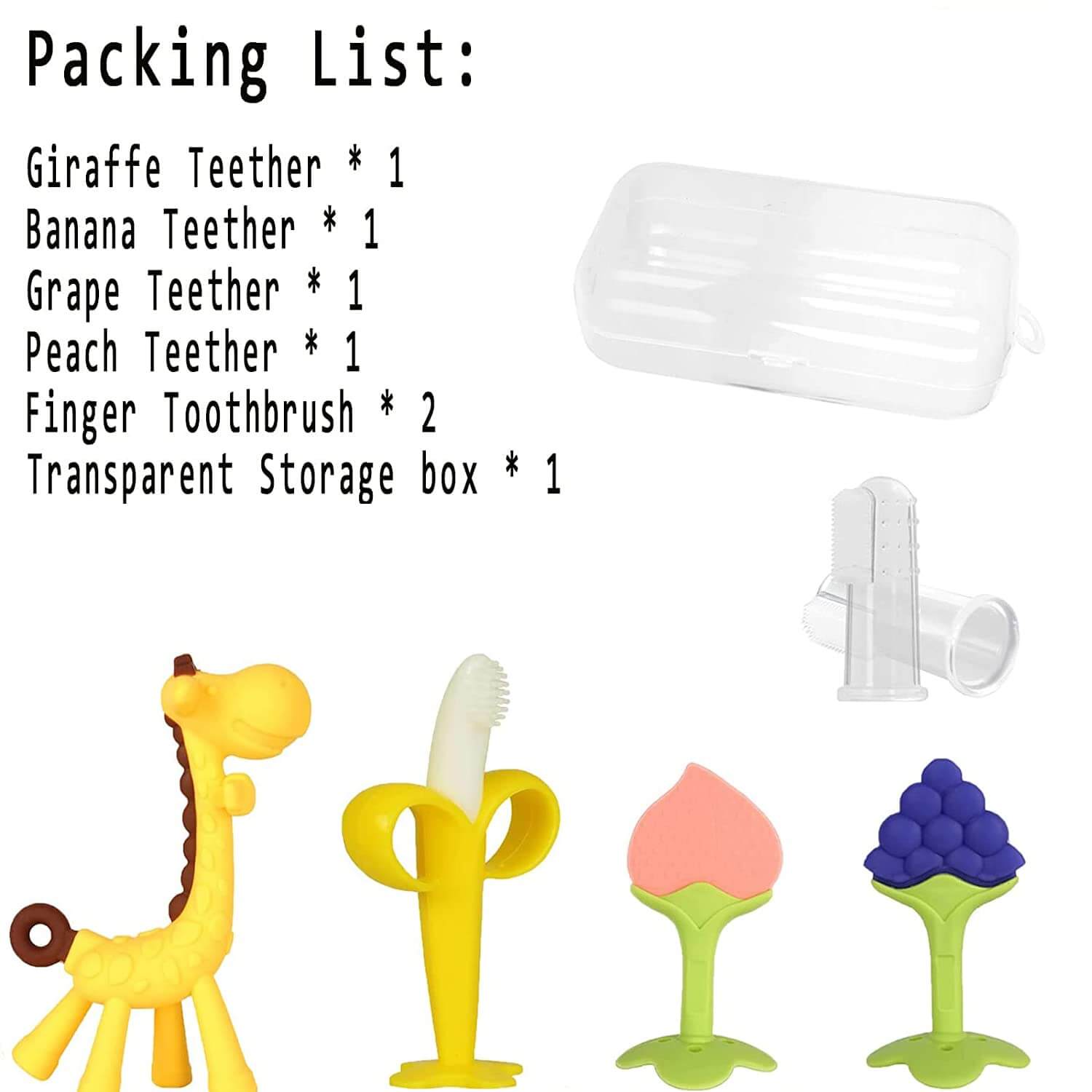 Baby Teething Toys 3-6 Months WEIQUEEN