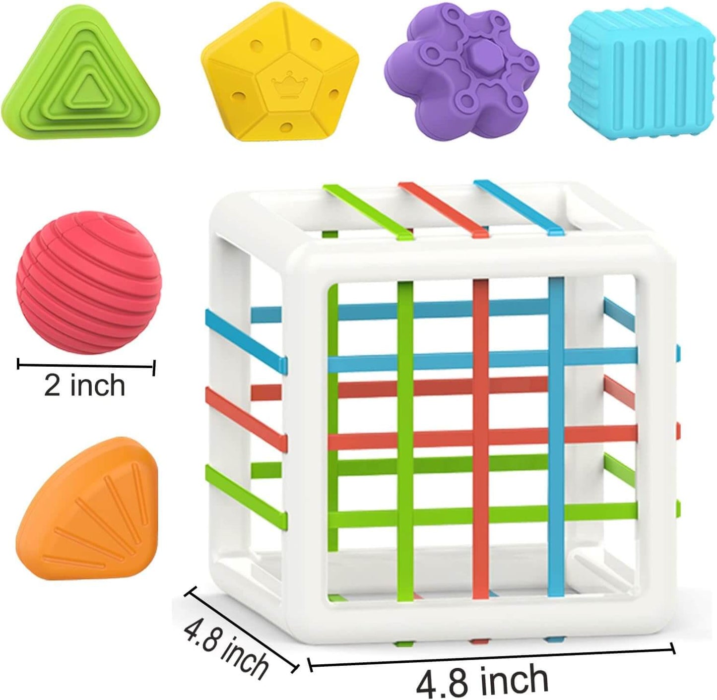 Toy 6 Pc Multi Sensory Shape