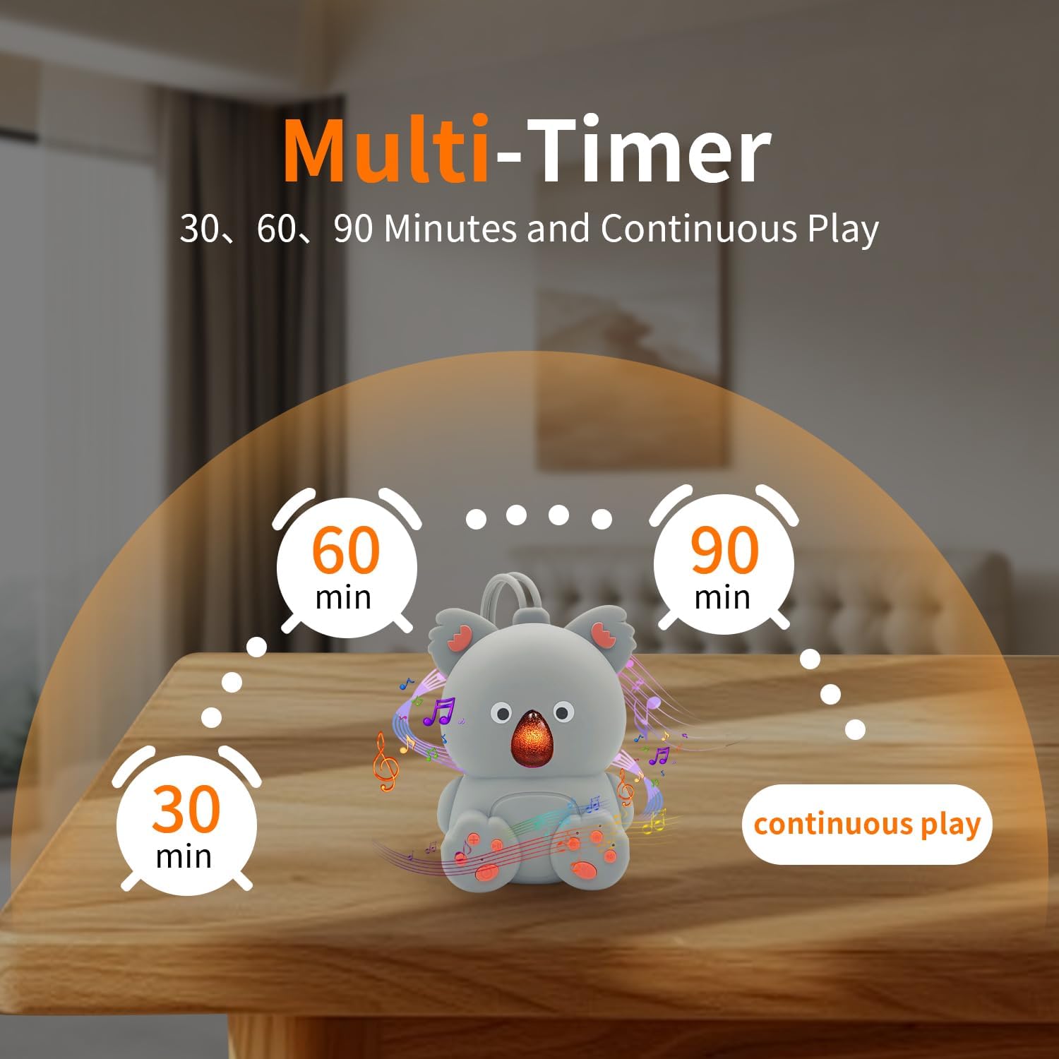 Baby Sound Machine White Noise Machine with Bluetooth Speaker