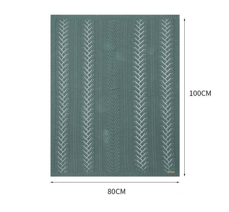 Knitted Cotton Baby Blanket