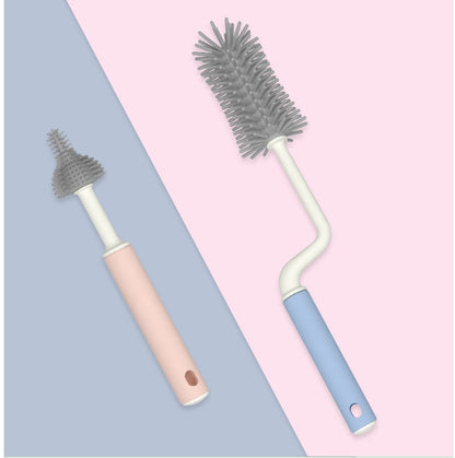 Silicone Bottle Cleaning Brush Set