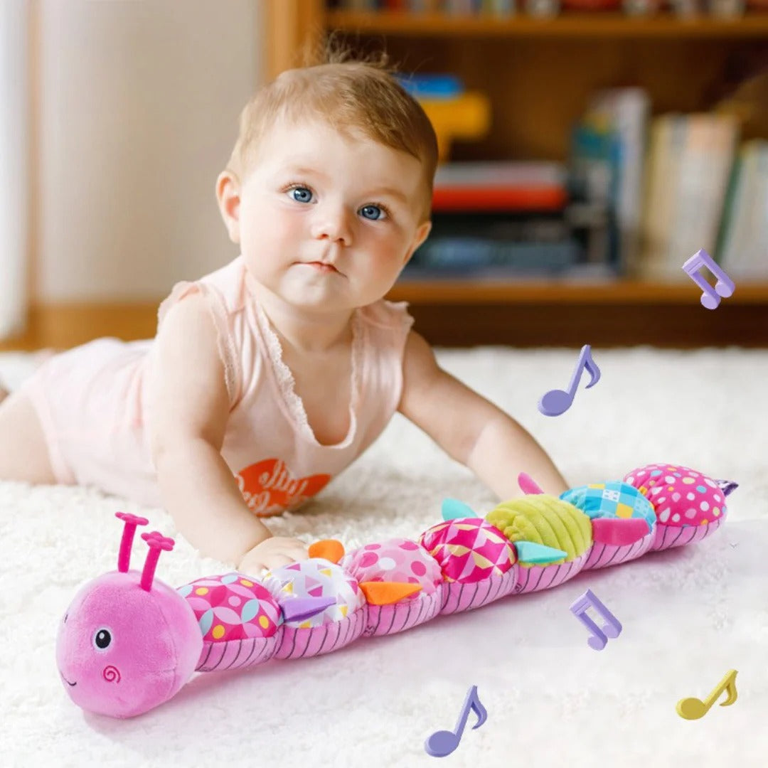 Soft Sensory Musical Caterpillar Toy for Infants