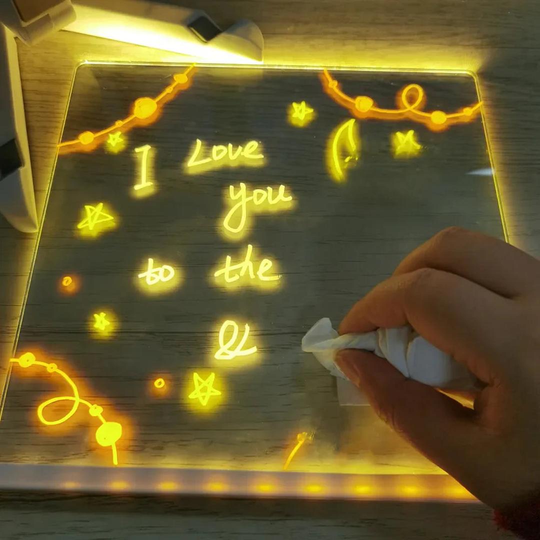 Glow-in-the-Dark LED Drawing Board – Fun Creative Art and Writing Tool for Kids