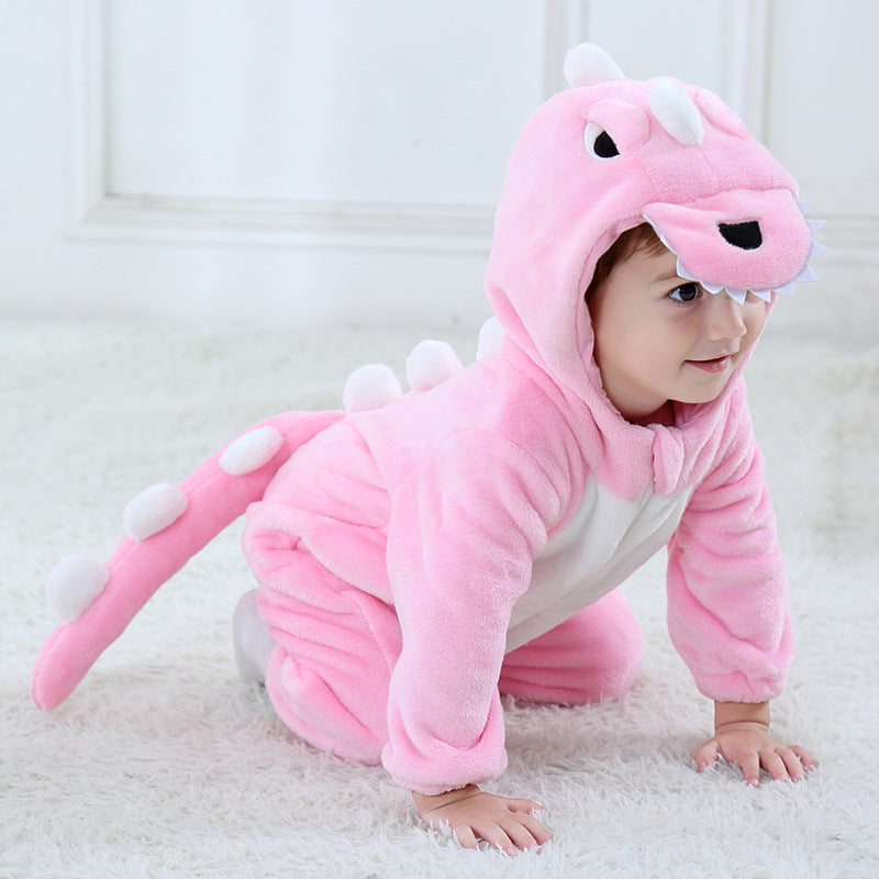 Spring And Autumn New Flannel Thin Single Layer Romper Jumpsuit