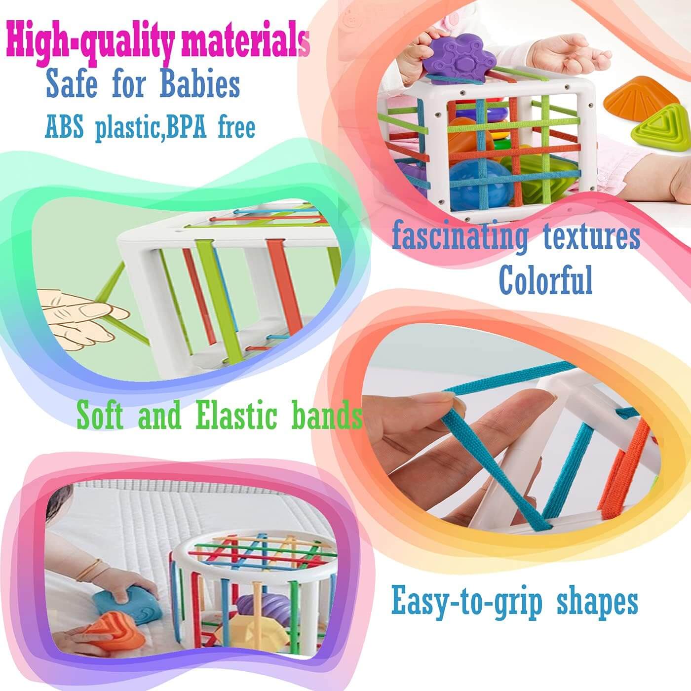 Toy 6 Pc Multi Sensory Shape