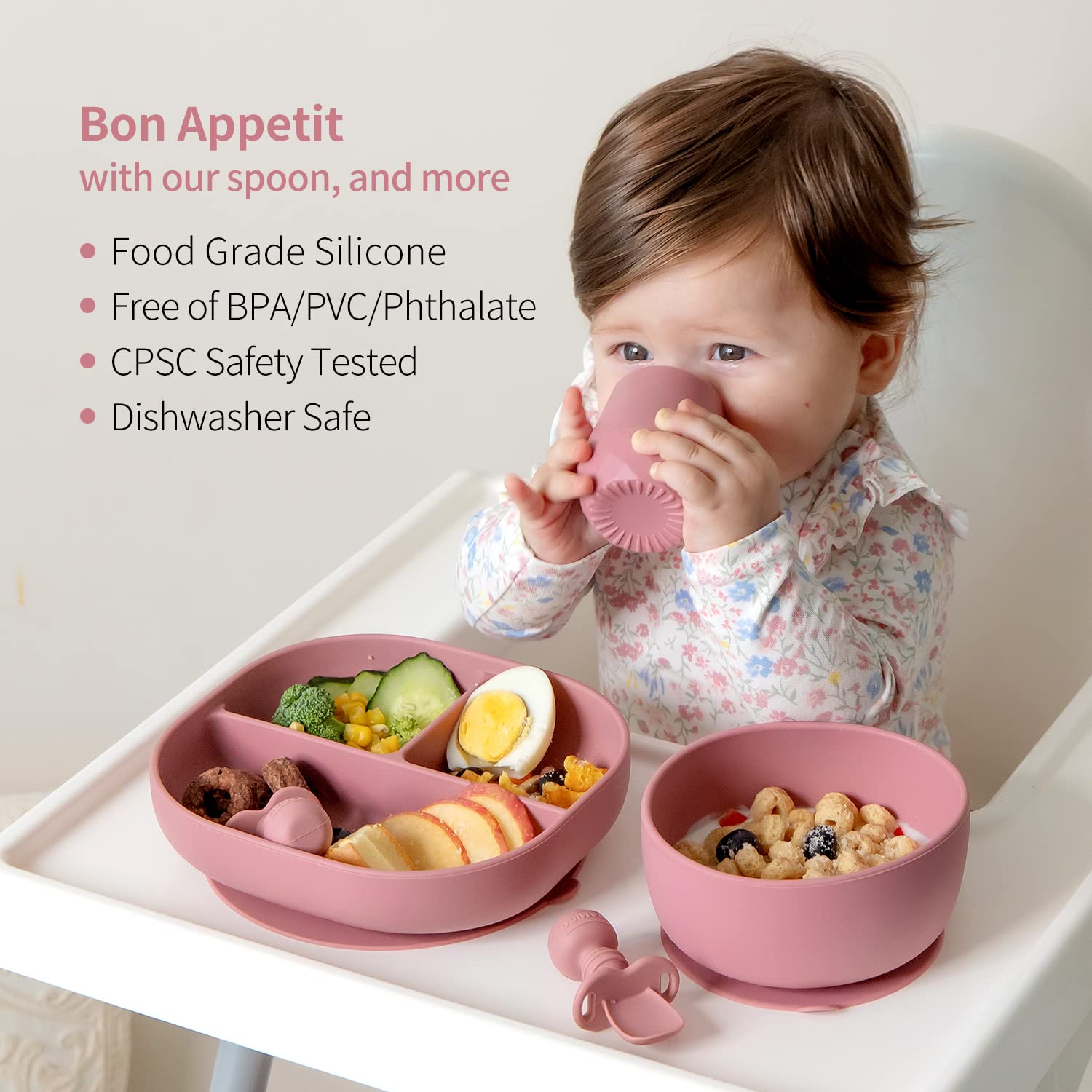 Silicone Baby Spoons Self Feeding- Set of 3 Pack