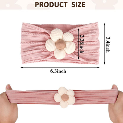 2 Pcs Baby Flower Headbands