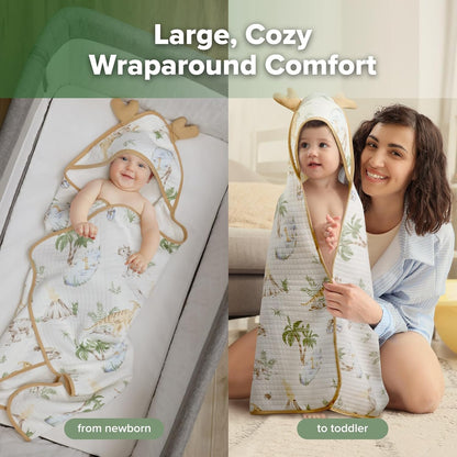 Ultra-Soft & Super Absorbent Cotton Hooded Towels