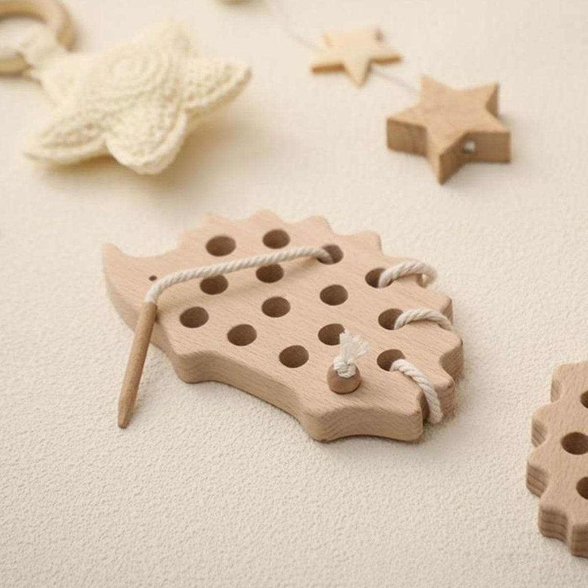 Toddlers Wooden Threading Toy