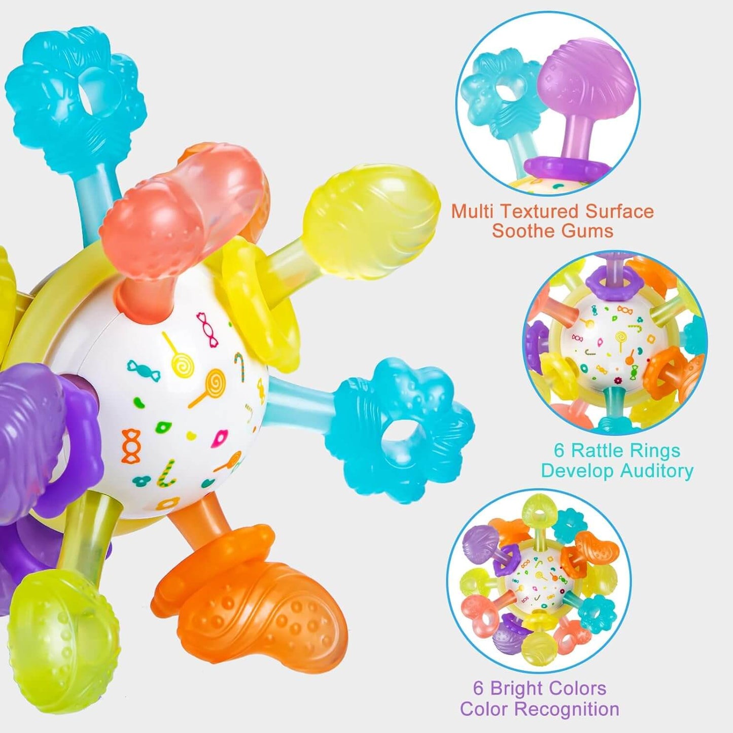 Baby Montessori Sensory Teether Toy