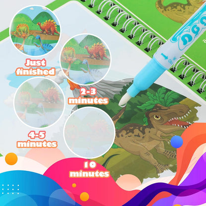 Reusable Water Coloring Book for Toddlers- 6 Pack