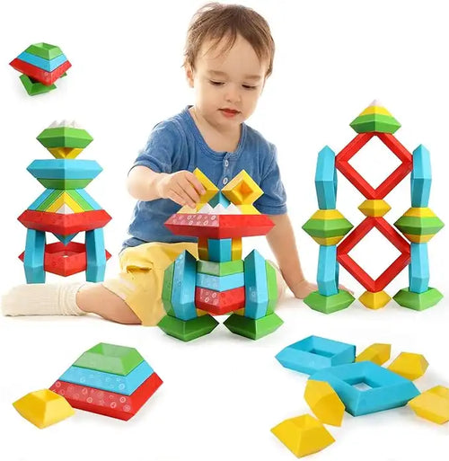 WEIQUEEN Variety blocks pyramid stacking game toys Parent-child interaction children educational toys