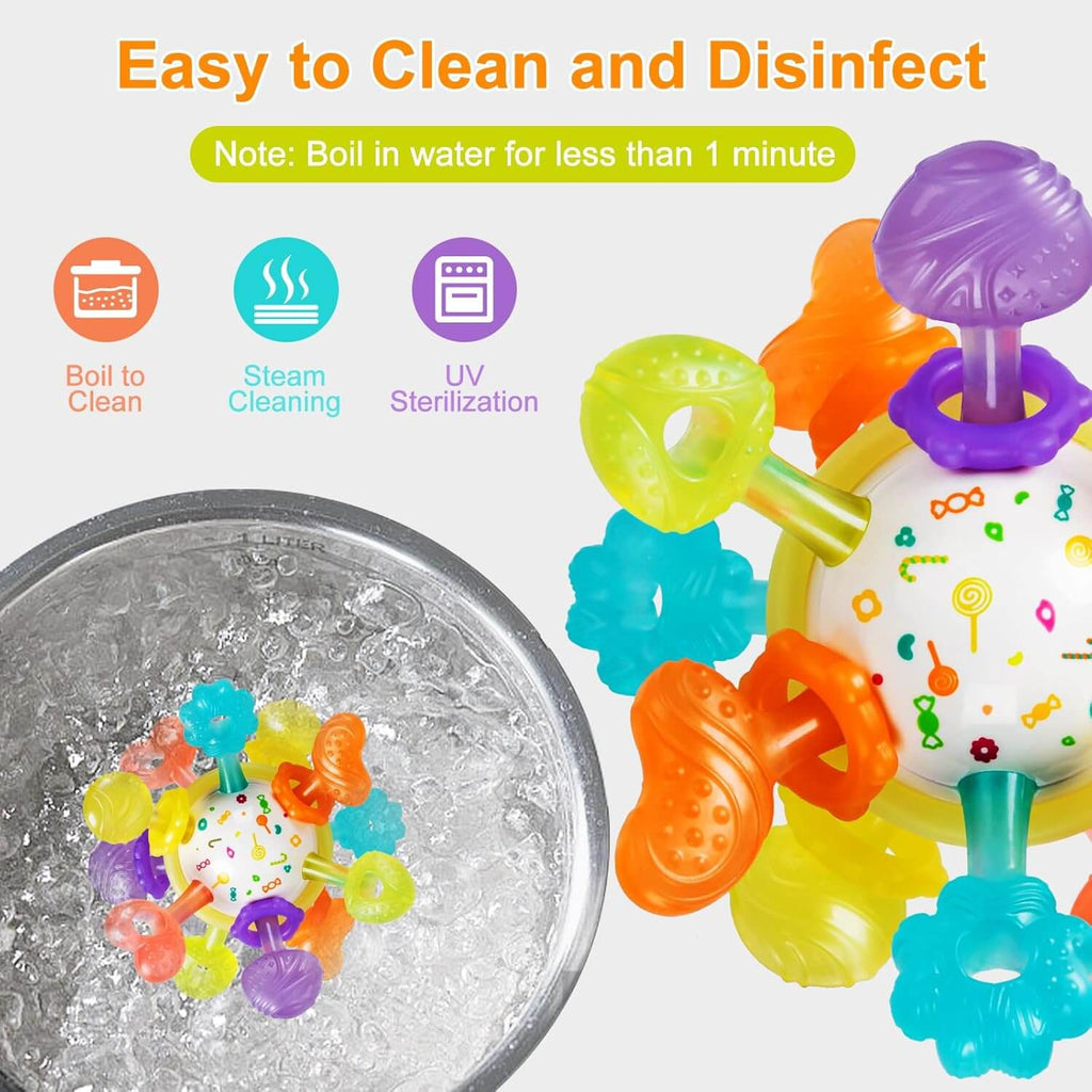 Baby Montessori Sensory Teether Toy