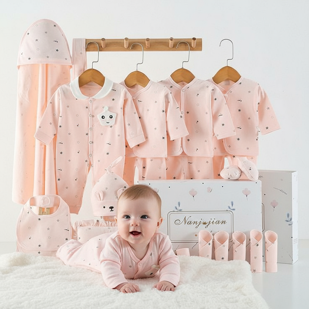 24-Piece Newborn Baby Essentials Gift Set