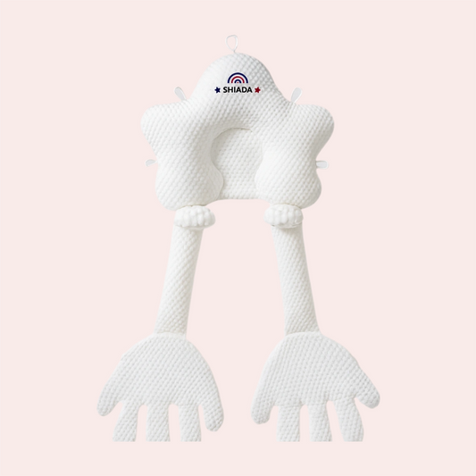 Star-Shaped Adjustable Baby Head Shaping Pillow with Patting Hands