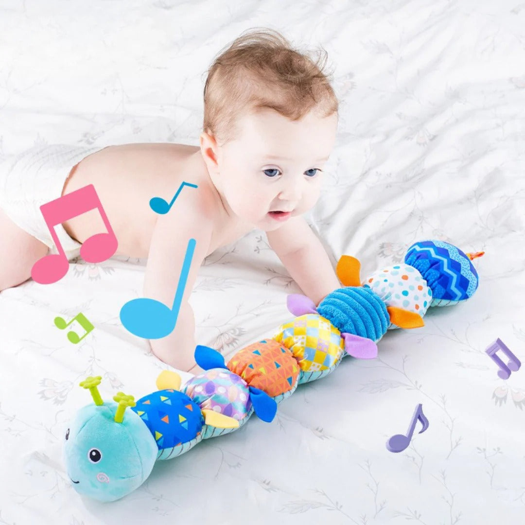 Soft Sensory Musical Caterpillar Toy for Infants