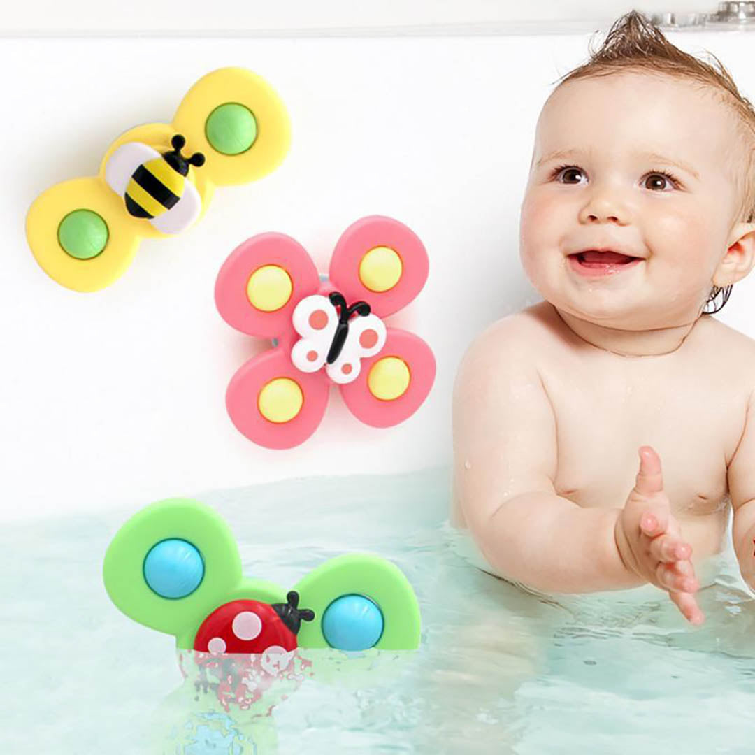 Spinning Suction Cup Toy – Engaging Sensory Play for Babies