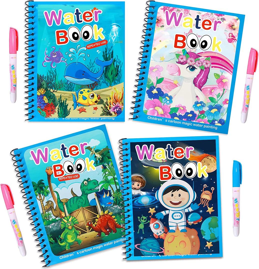 Reusable Mess-Free Magic Water Coloring Book
