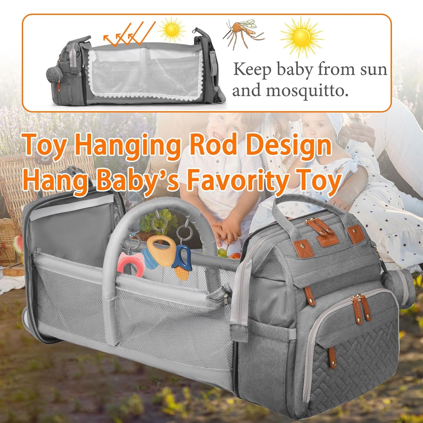 Baby Diaper Bags with Changing Station