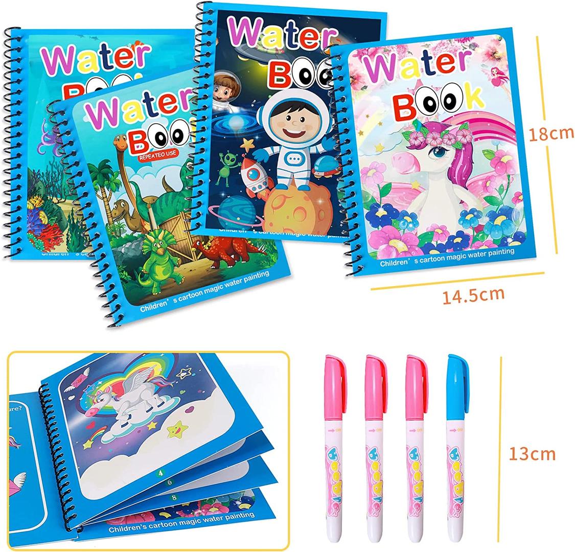 Reusable Mess-Free Magic Water Coloring Book