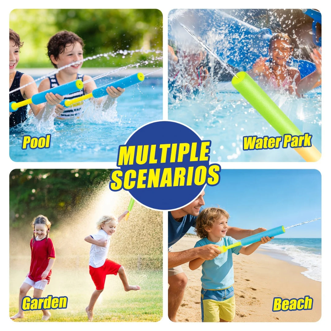 Outdoor Water Fun Sprinkler Set with 4 Expandable Tubes