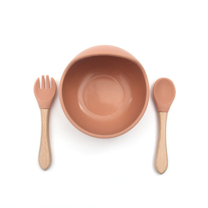 Silicone Feeding Bowl & Utensil Set