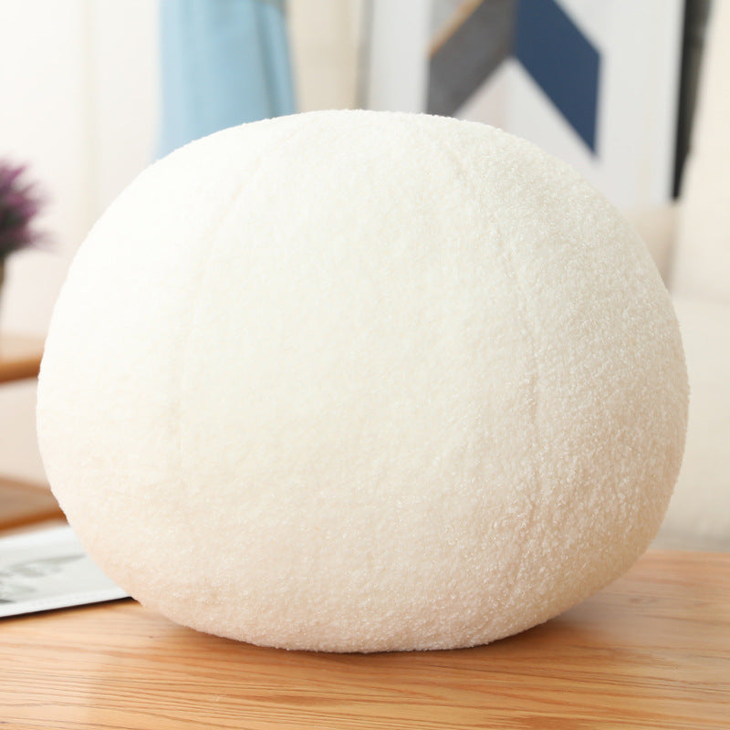 Three Dimensional Shaped Pillow Round Lumbar - Yellow flower product view