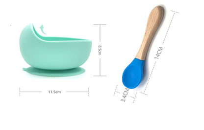Silicone Feeding Bowl & Utensil Set