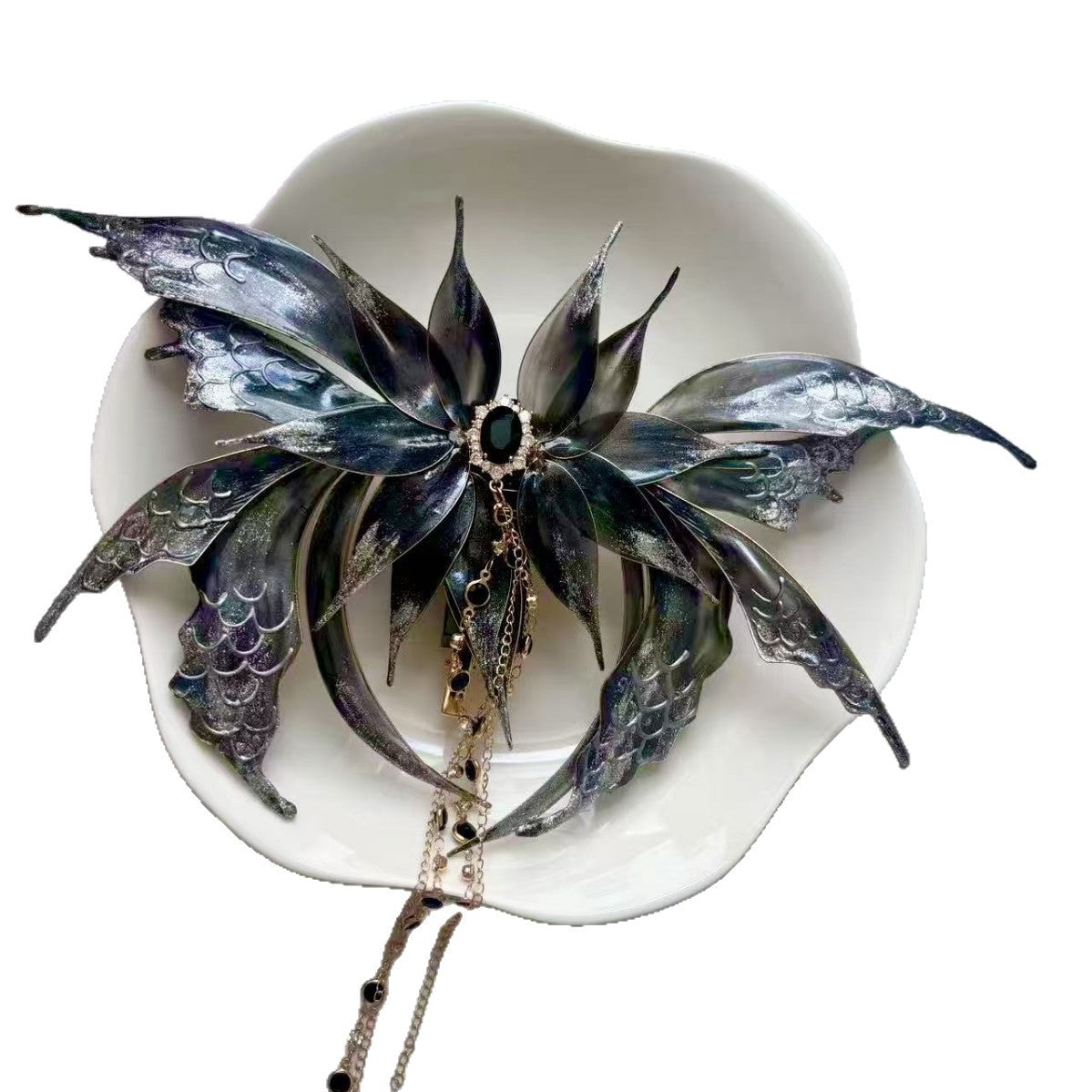 New Electric Butterfly-wing Hair Clipmermaid Style
