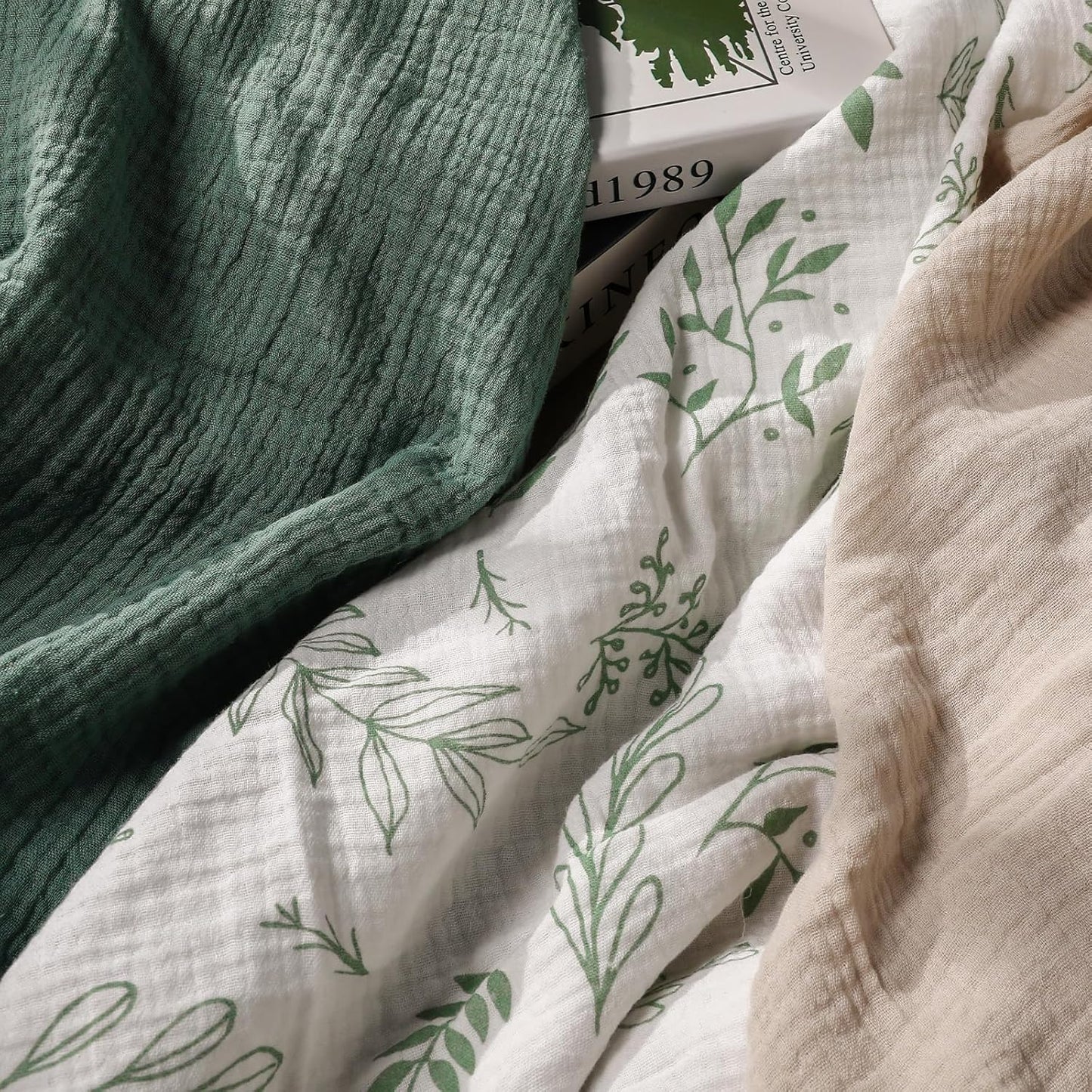 Muslin Swaddle Blankets for Newborn-3 Pack