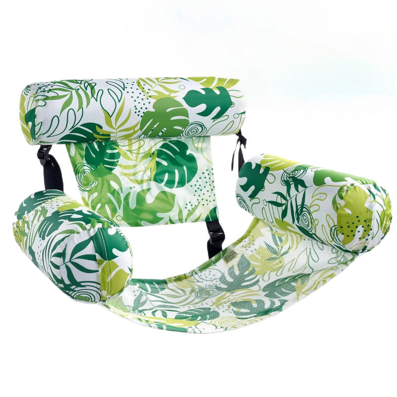 Inflatable Hammock - Green Leaves 2PC 76X35X60 cm product view