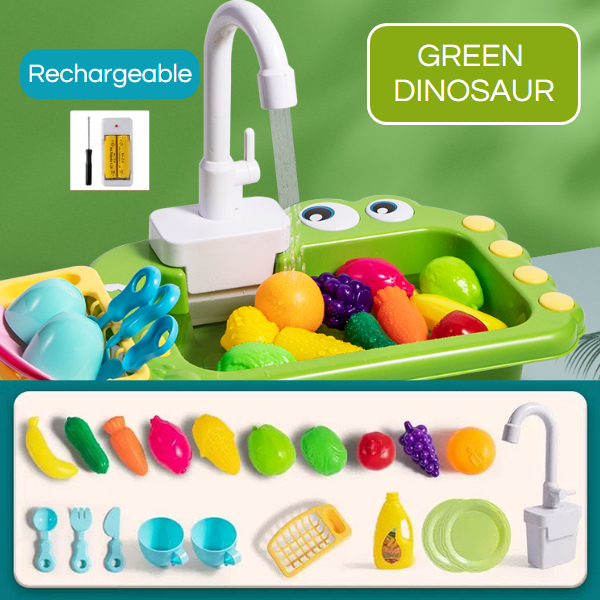Toy - Green Dinosaur - Battery product view