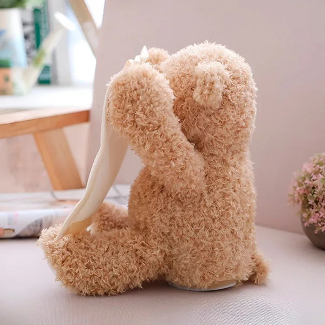 Musical Interactive Bear Plush Toy for Kids - Singing and Peek-a-Boo Fun!