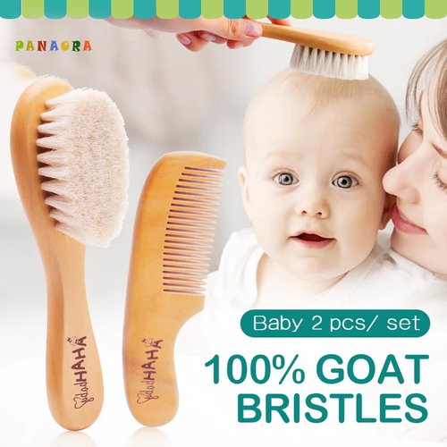 Baby & Toddlers Natural Wooden Soft Wool Hair Brush Heads Massager