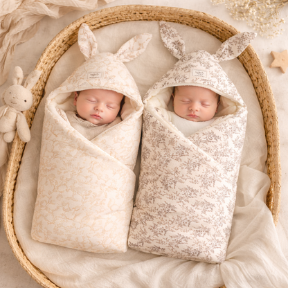 Newborn Bunny Quilted Wrap
