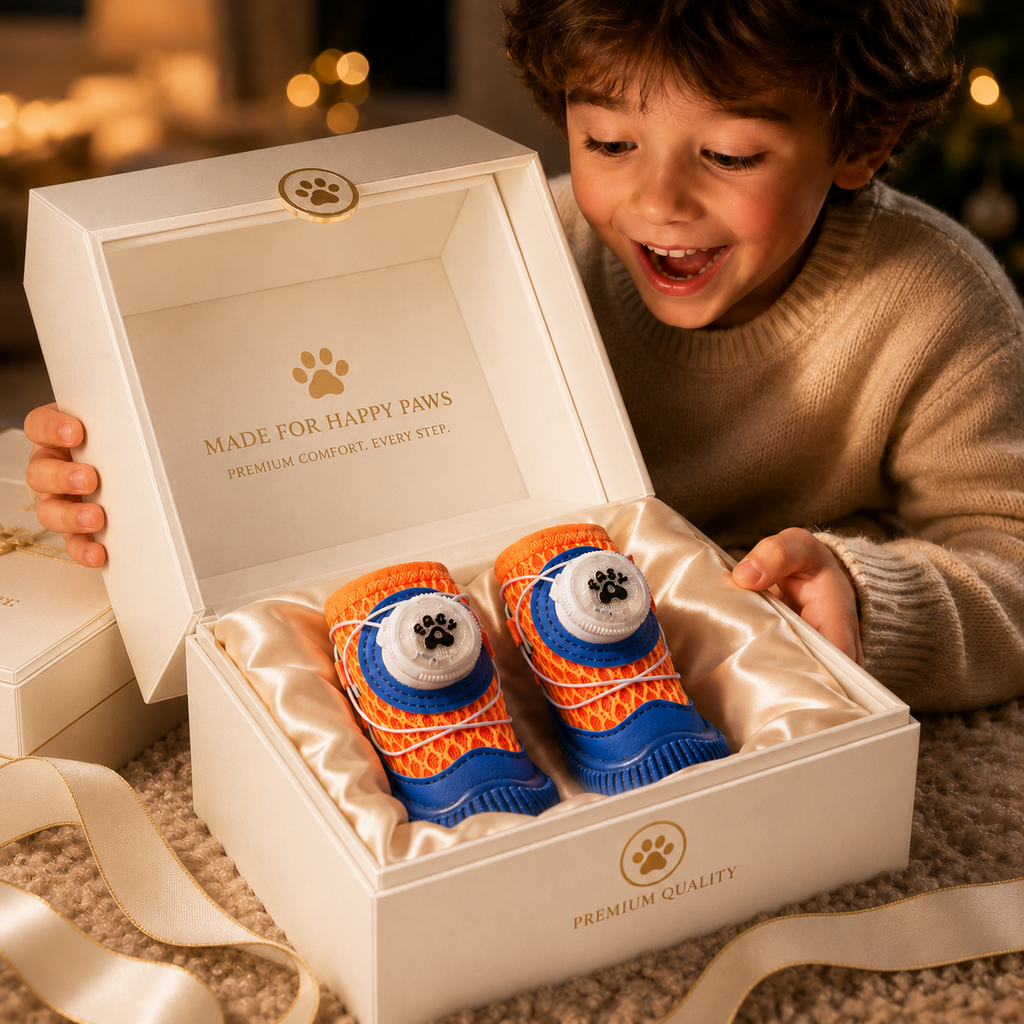 Light-Up Dog Shoes for Small Dogs – Breathable LED Pet Boots