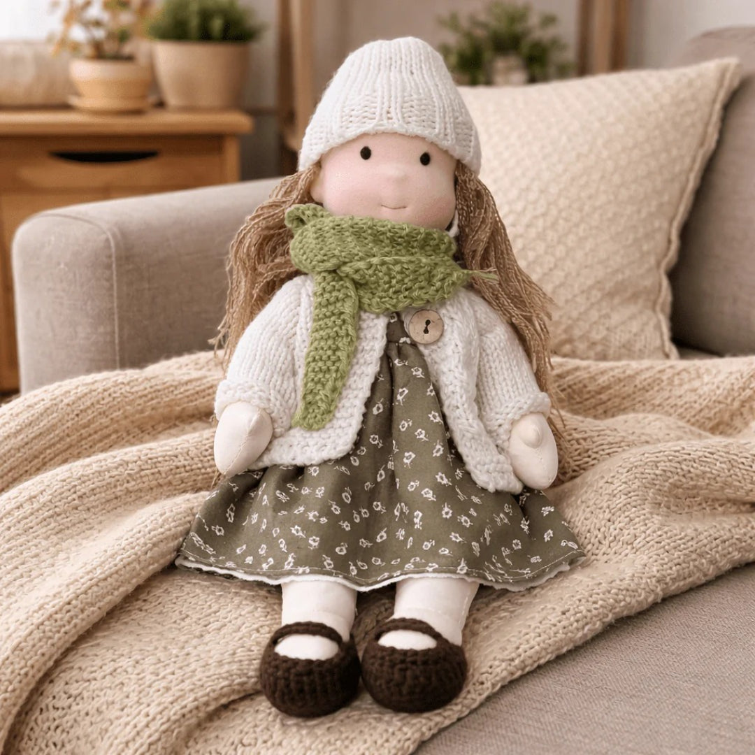 Soft Cotton Handmade Waldorf Doll – Perfect for Playtime