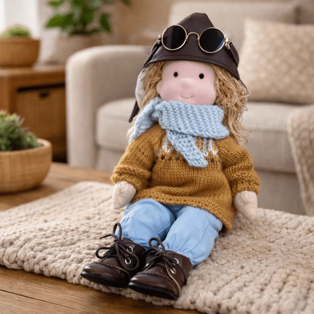 Soft Cotton Handmade Waldorf Doll – Perfect for Playtime