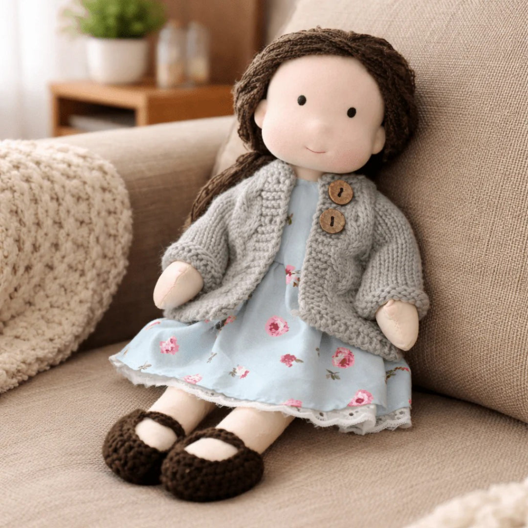 Soft Cotton Handmade Waldorf Doll – Perfect for Playtime