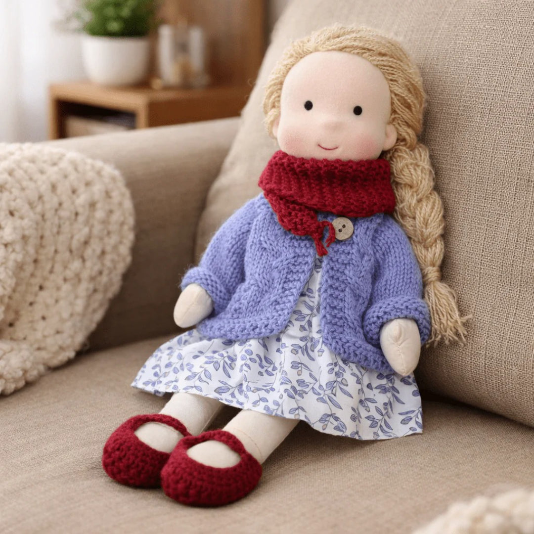 Soft Cotton Handmade Waldorf Doll – Perfect for Playtime