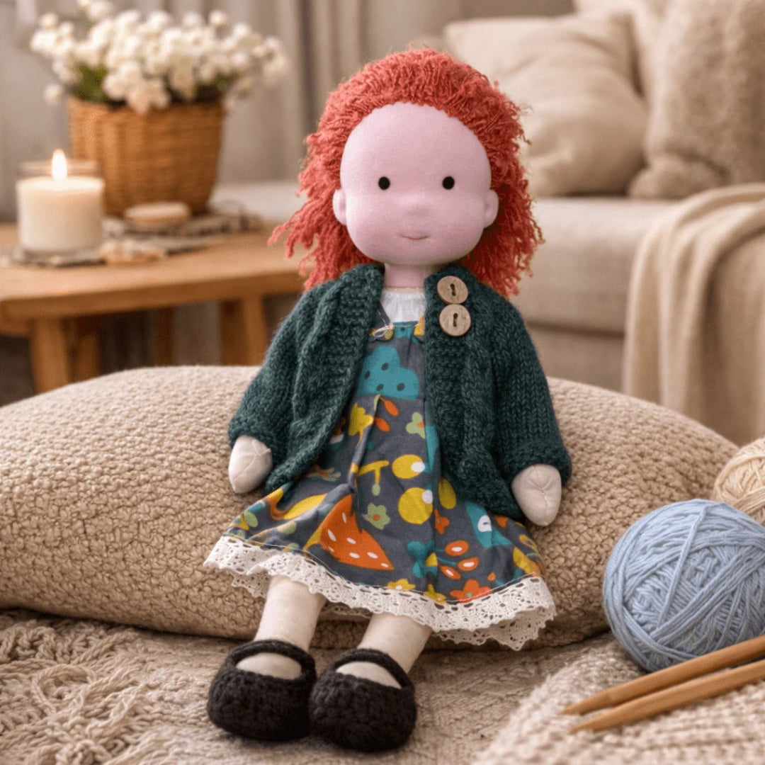 Soft Cotton Handmade Waldorf Doll – Perfect for Playtime