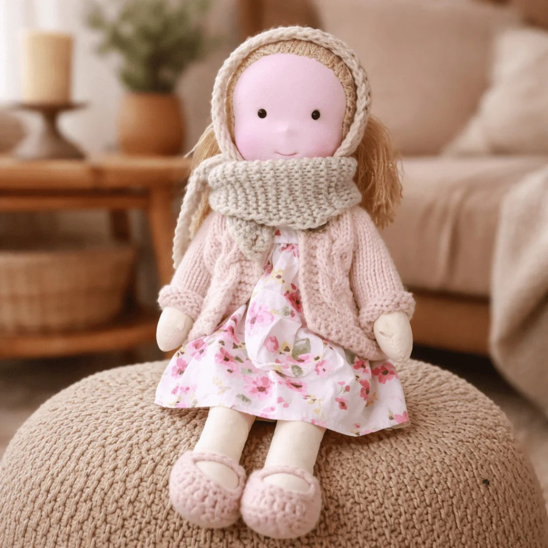 Soft Cotton Handmade Waldorf Doll – Perfect for Playtime
