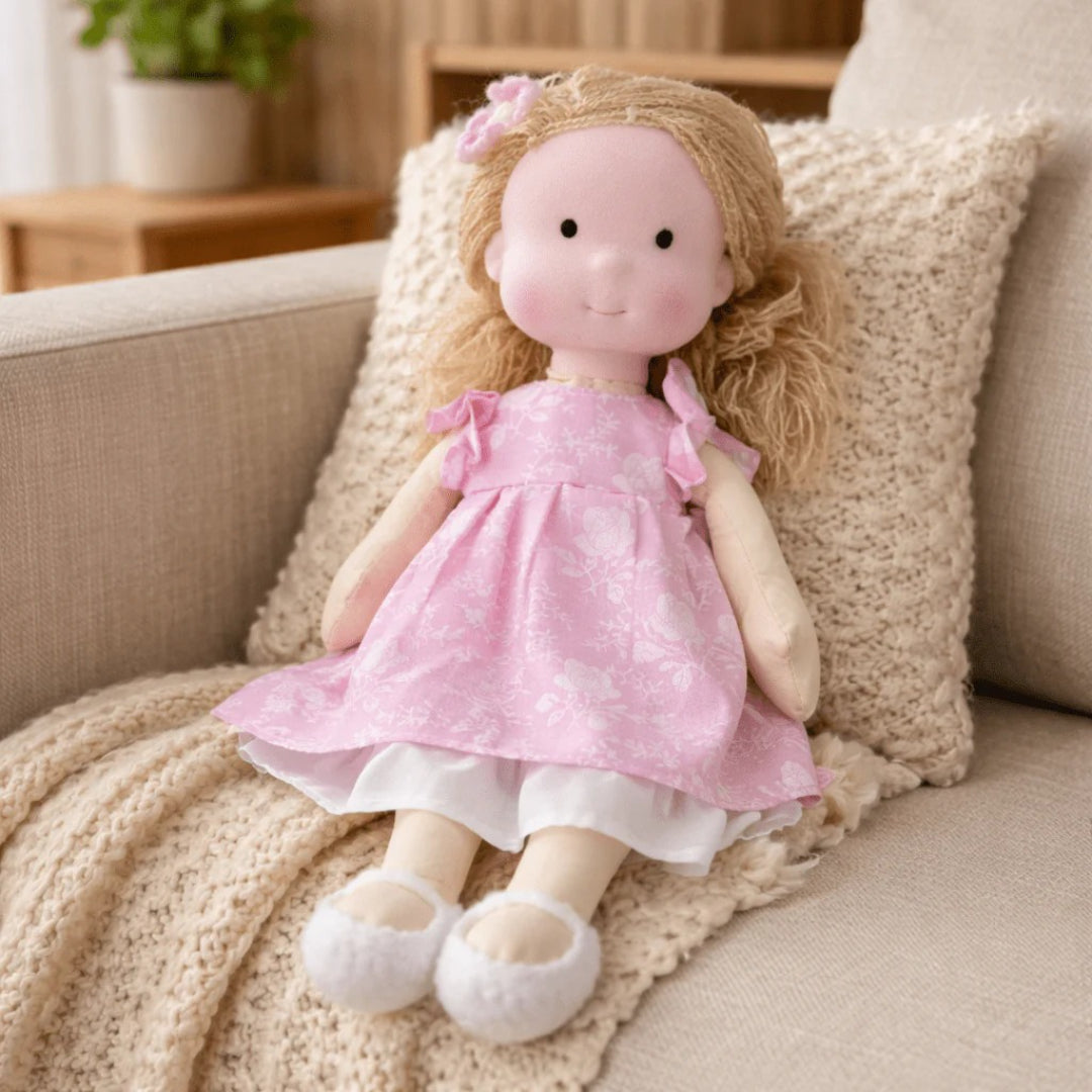 Soft Cotton Handmade Waldorf Doll – Perfect for Playtime