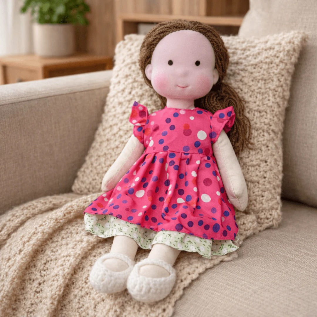 Soft Cotton Handmade Waldorf Doll – Perfect for Playtime