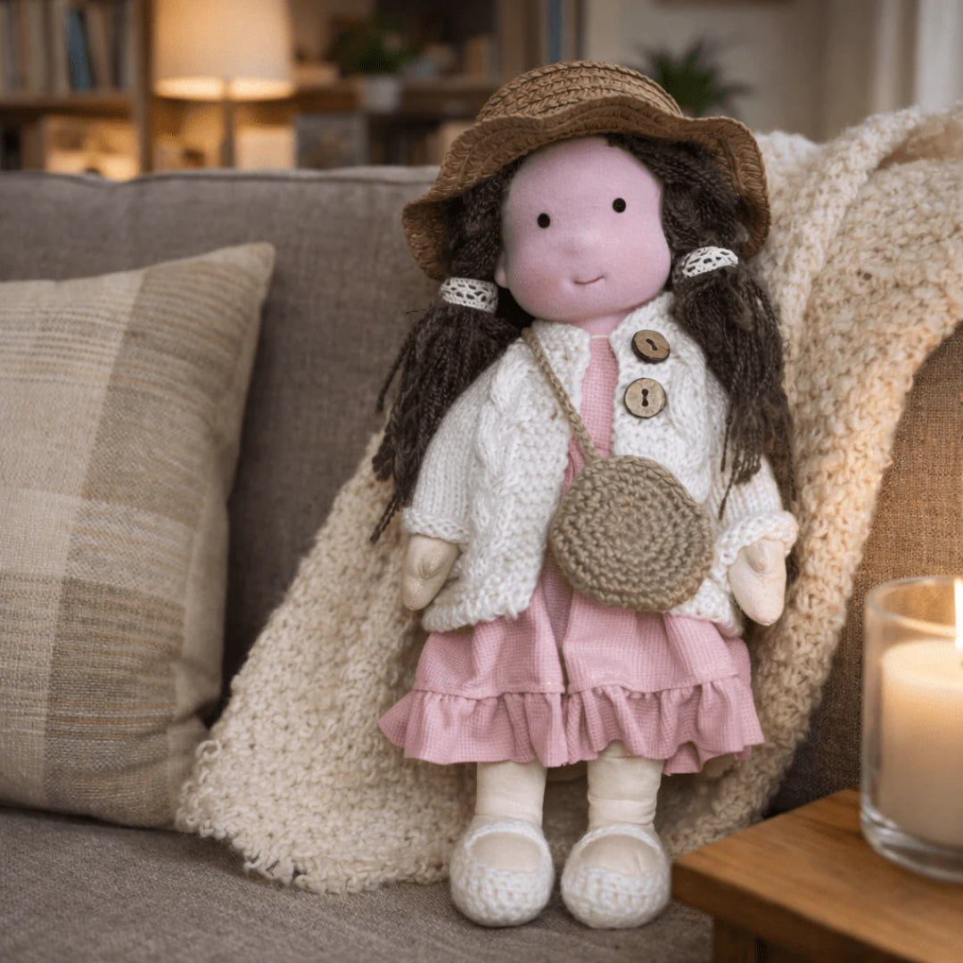 Soft Cotton Handmade Waldorf Doll – Perfect for Playtime