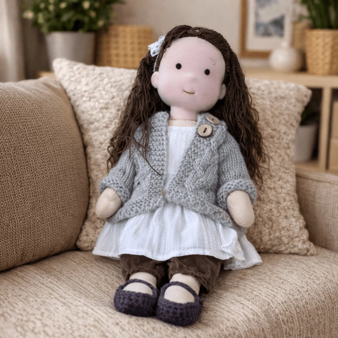 Soft Cotton Handmade Waldorf Doll – Perfect for Playtime