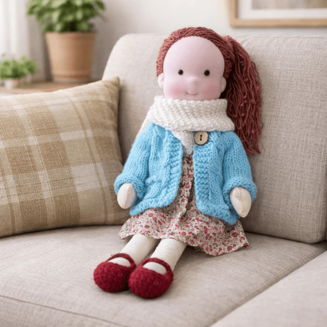 Soft Cotton Handmade Waldorf Doll – Perfect for Playtime